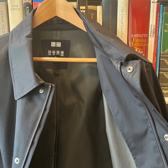 Uniqlo Nylon Mac Raincoat - Navy - XL - Picture 3 of 4